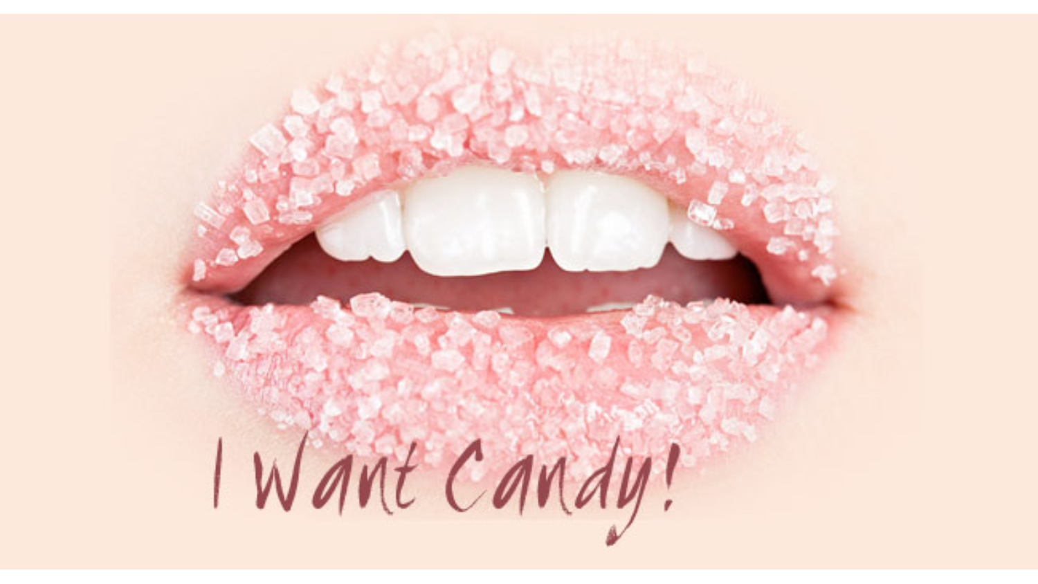 lips with candy sprinkles